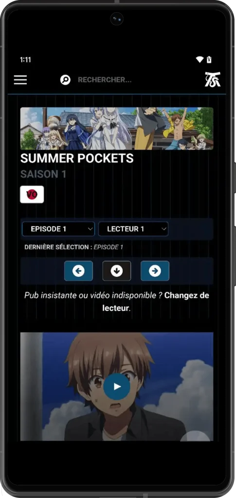 Téléchargez l' Anime Sama App pour Android Capture d'écran 1 animesamaapp.fr