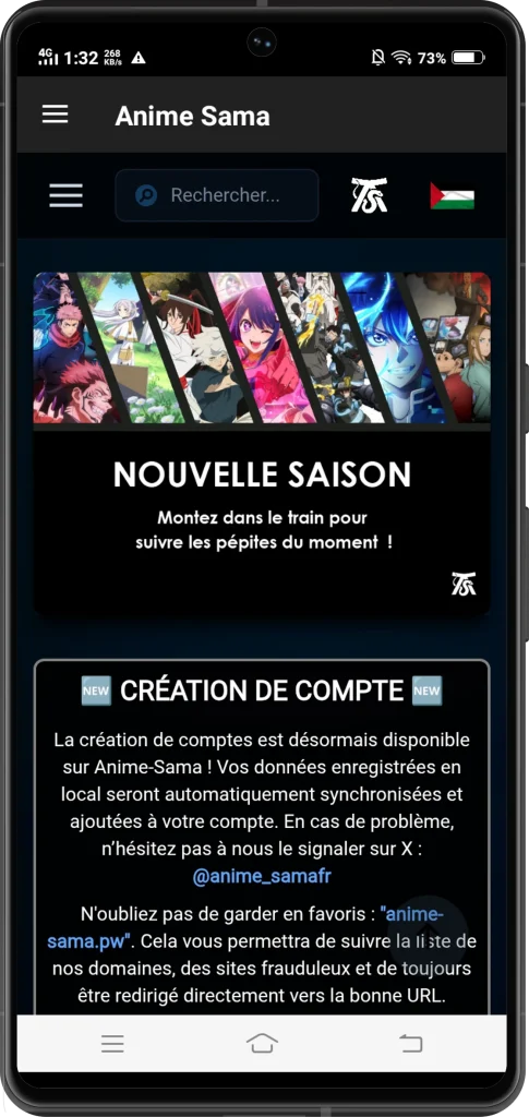Téléchargez l' Anime Sama App pour Android Capture d'écran 8 animesamaapp.fr